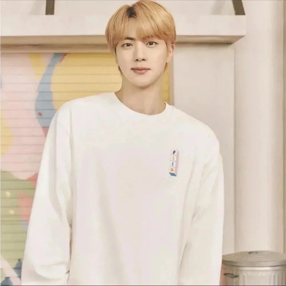 NWT BTS Dynamite x Fila JIN Sweatshirt - Picture 1 of 11